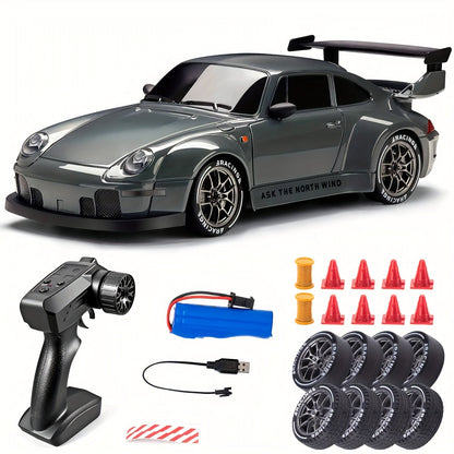 Fast 1:24 Scale RC Drift Car with LED Lights