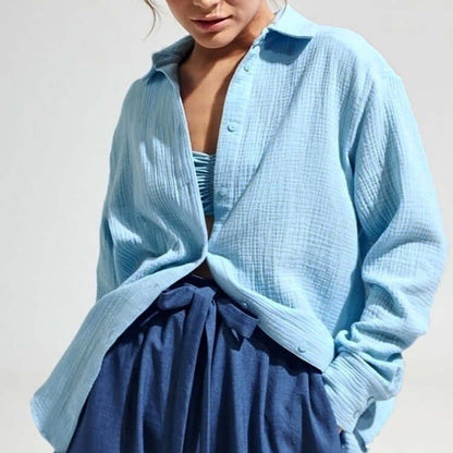 Relaxed Fit Casual Polo Shirt for Women