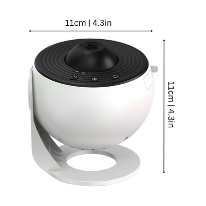 "4K Galaxy Projector for Home showcasing vibrant nebulae and galaxies, creating a captivating cosmic retreat experience."
