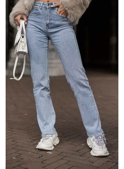Classic Fit Women's Diamond Pattern Jeans