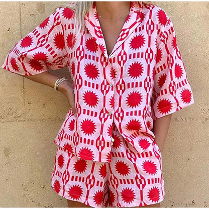 Trendy Graphic Matching Outfit Set