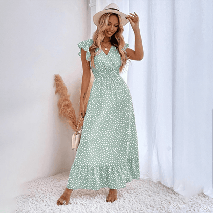 Beautiful Spotted Floor Length Dress