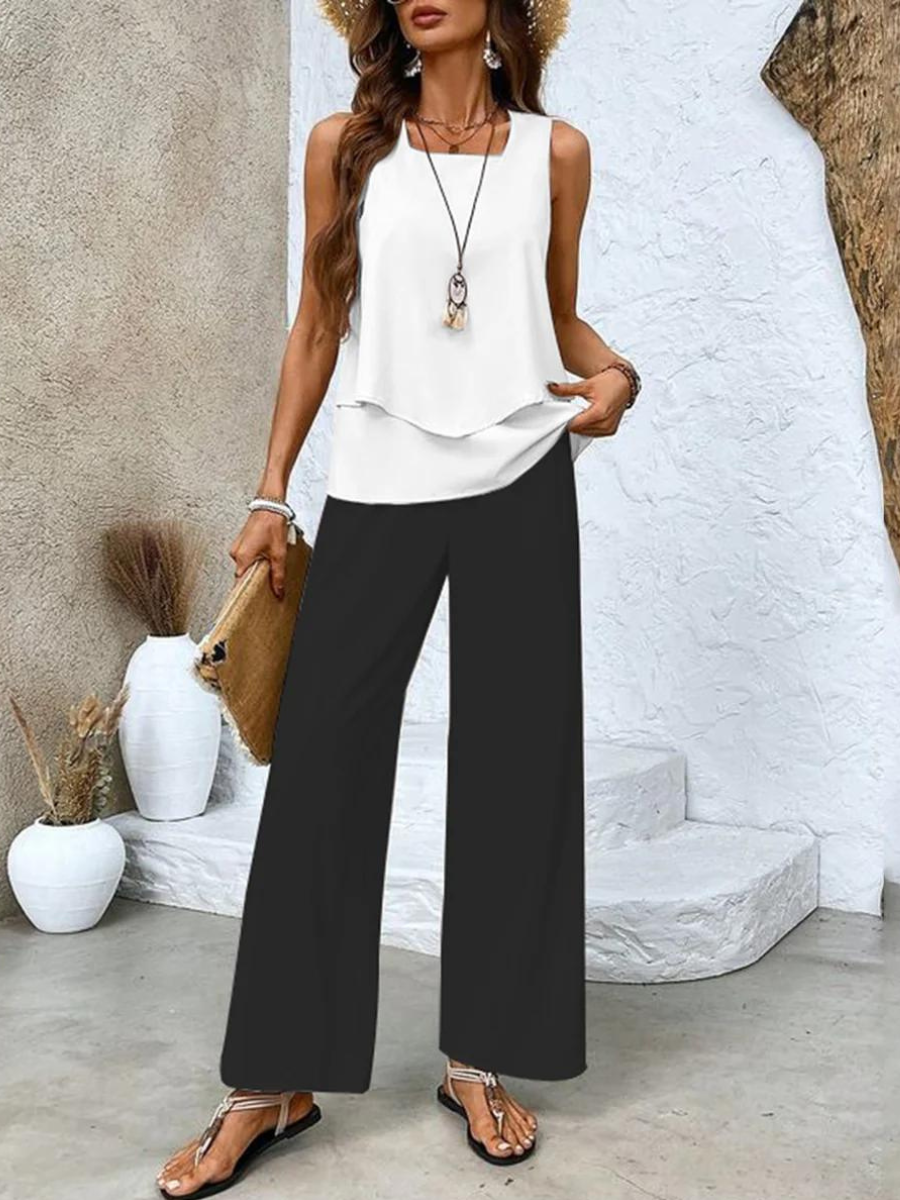 Victoria | Women's Loungewear Set – Two Piece Summer Ensemble 4