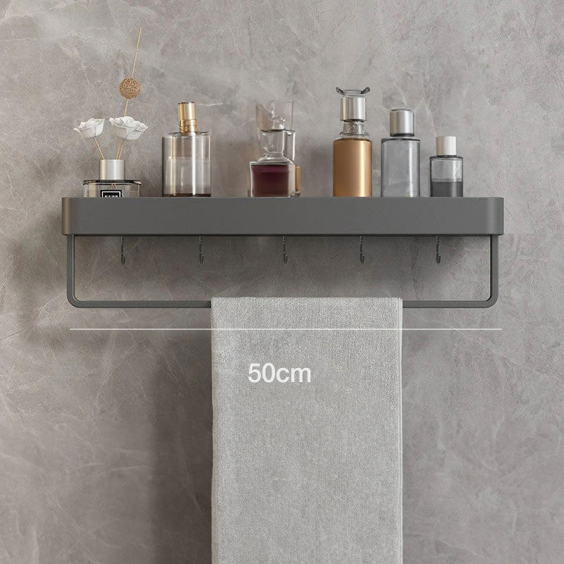 Contemporary White Bathroom Shelf