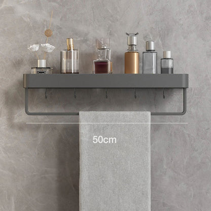 Contemporary White Bathroom Shelf