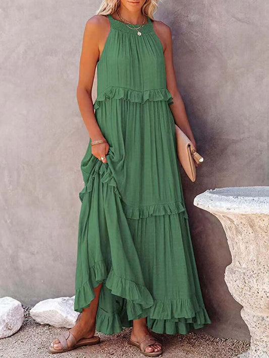Casual Floral Off Shoulder Dress - Luxivelle