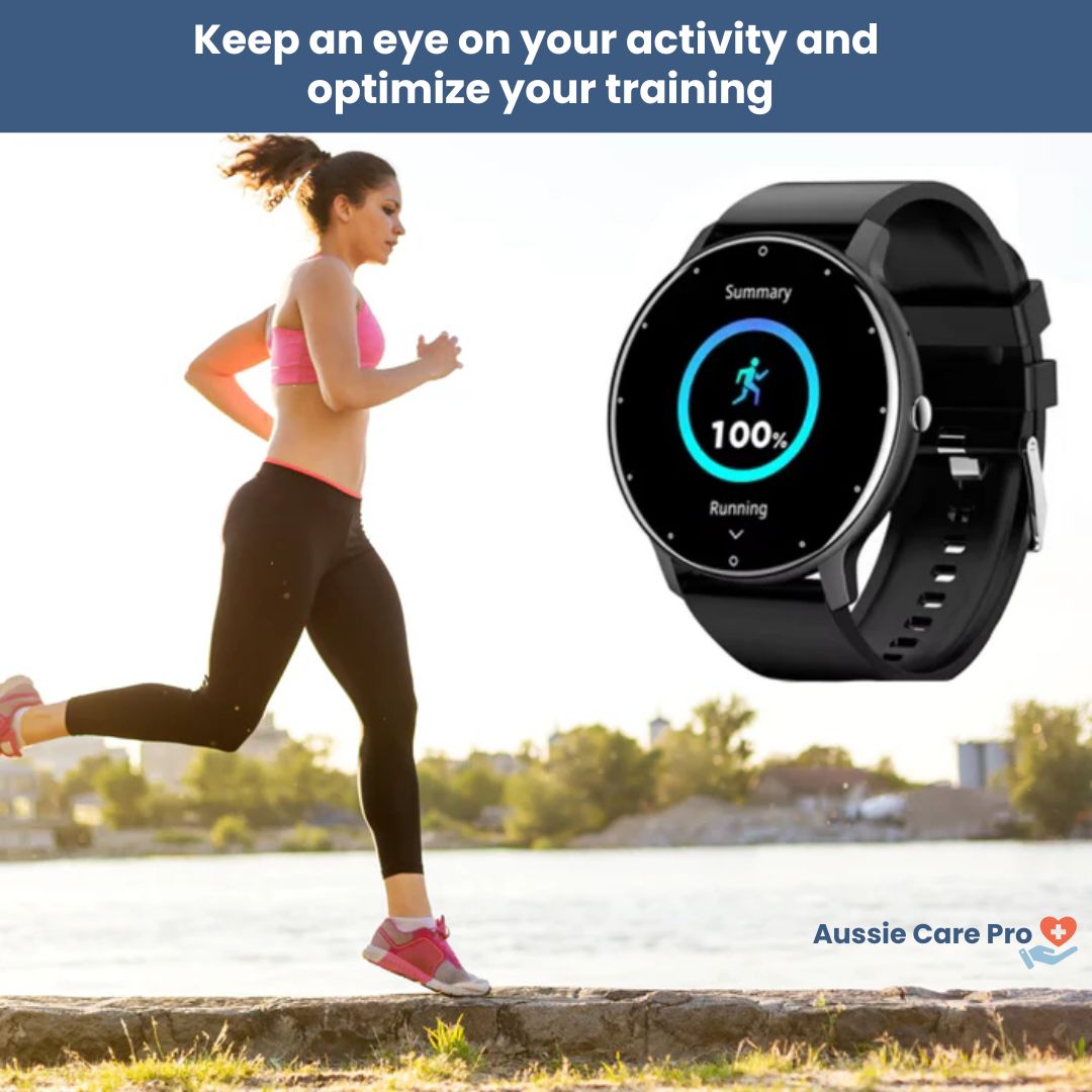 Advanced Fitness Tracker Watch with Blood Pressure Monitor