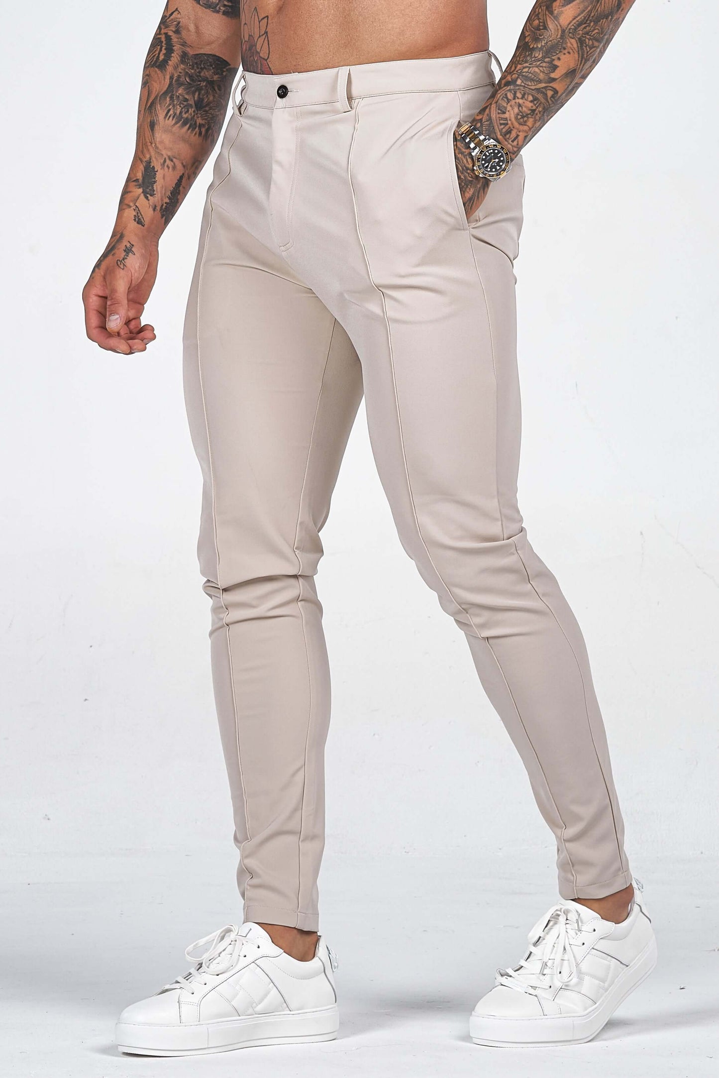 Men's Tailored Fit Trousers - Comfortable & Stylish - Luxivelle