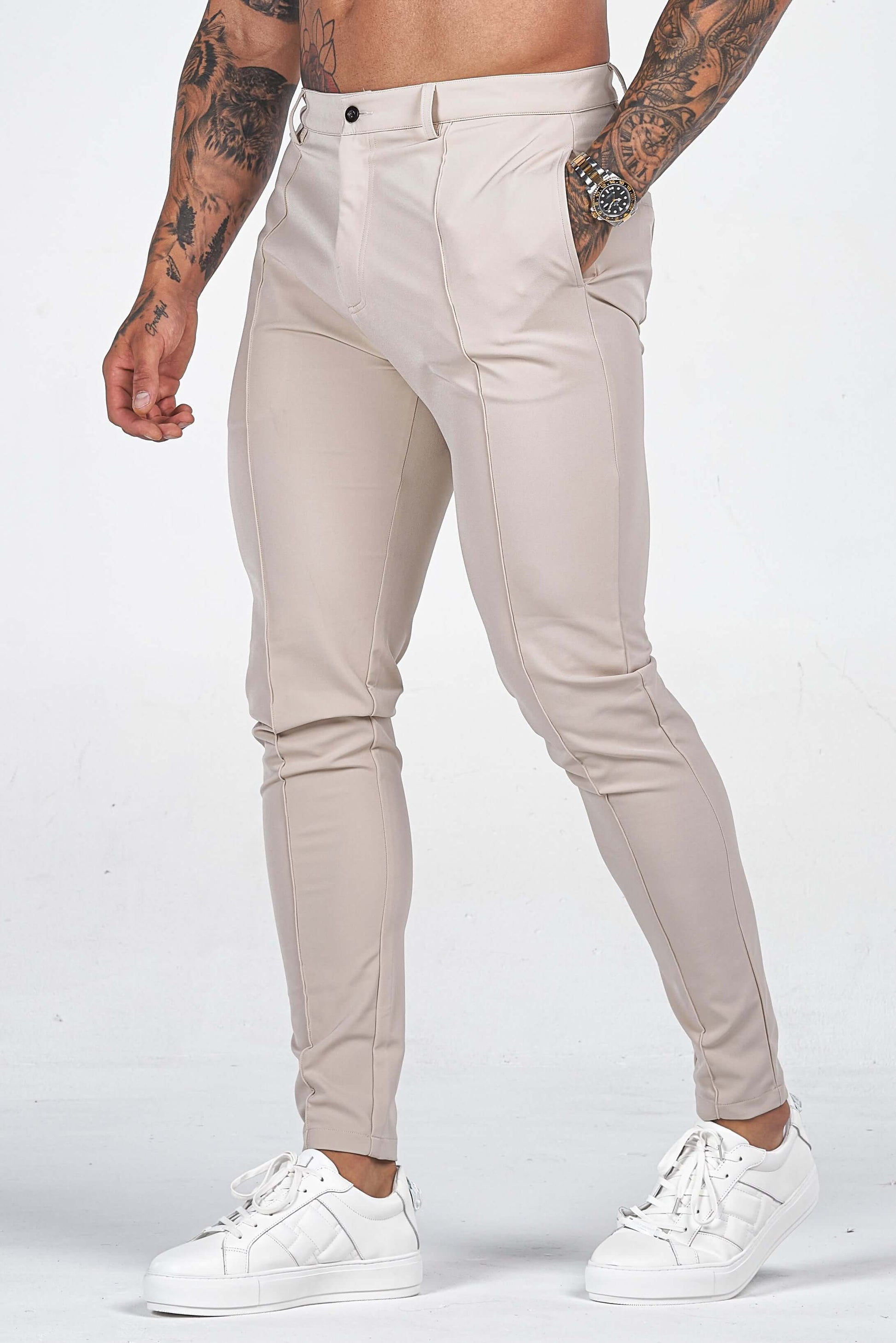 Men's Tailored Fit Trousers - Comfortable & Stylish - Luxivelle