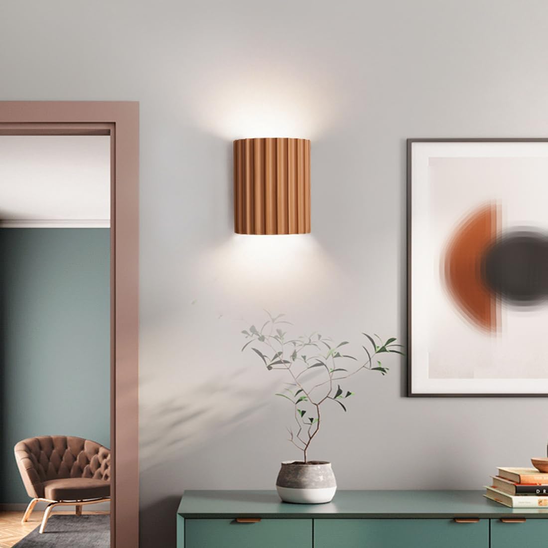 Simple LED Wall Sconce – Warm Ambient Up Down Lighting