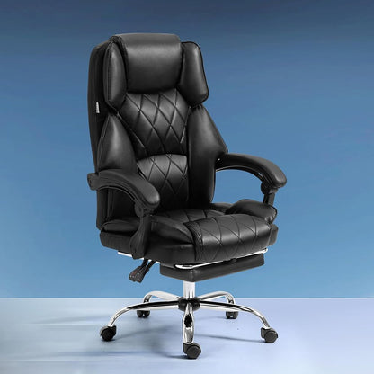 Luxury Brown Leather Reclining Chair - Luxivelle