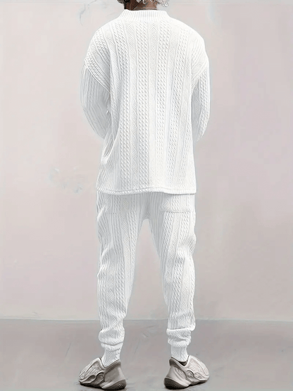 Cozy Men's Knit Lounge Wear Set