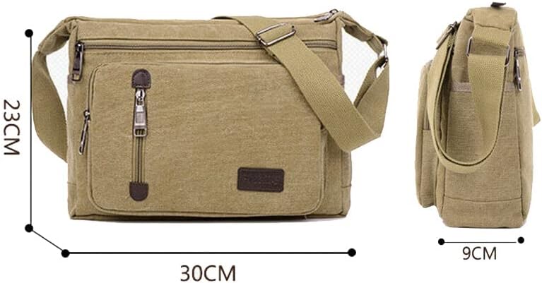 Vintage Style Cotton Messenger Shoulder Bag