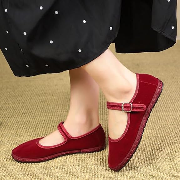 Soft Green Mary Jane Flats