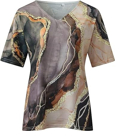 Ladies Comfortable V-Neck Summer T-Shirt