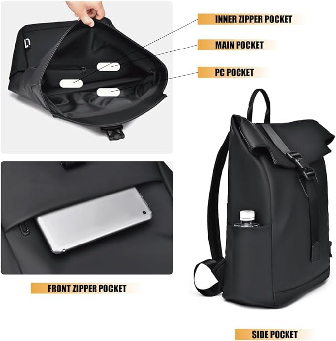 Waterproof Hiking Backpack - Lightweight Travel Bag with USB Charge
