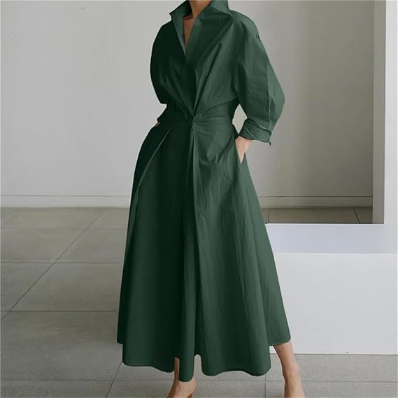 Natasha | Elegant Sleeved Midi Dress