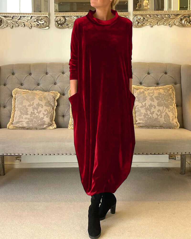 Warm Cozy Long Sleeve Dress