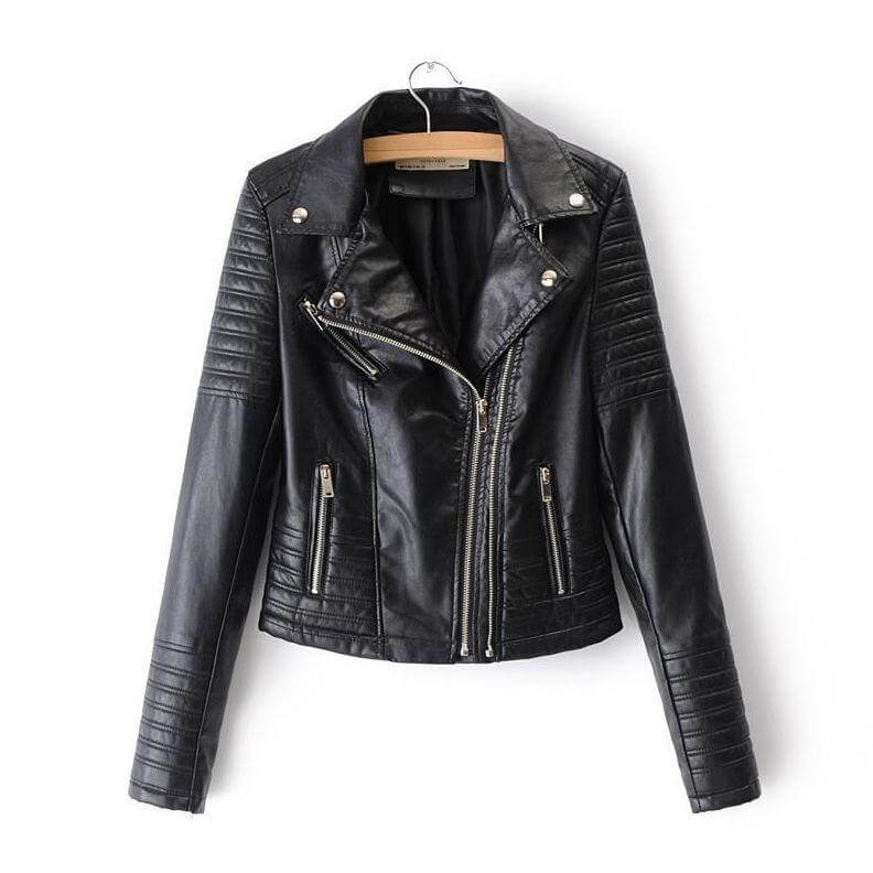 Vintage Style Leather Motorcycle Jacket