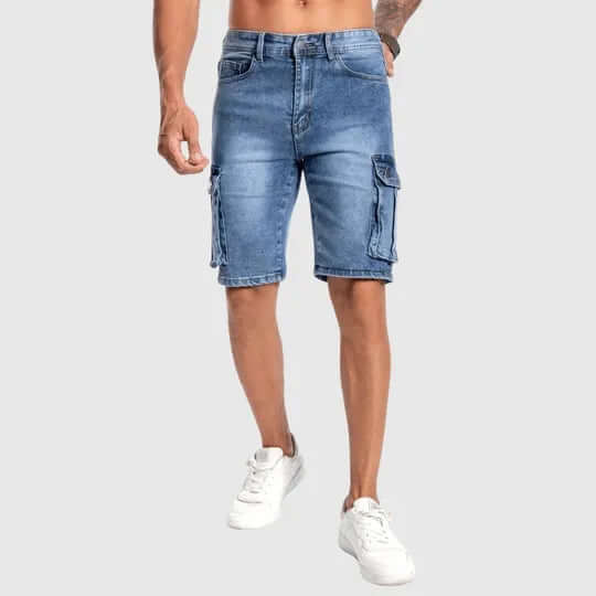 Men's Relaxed Fit Cargo Shorts with Extra Pockets - Luxivelle