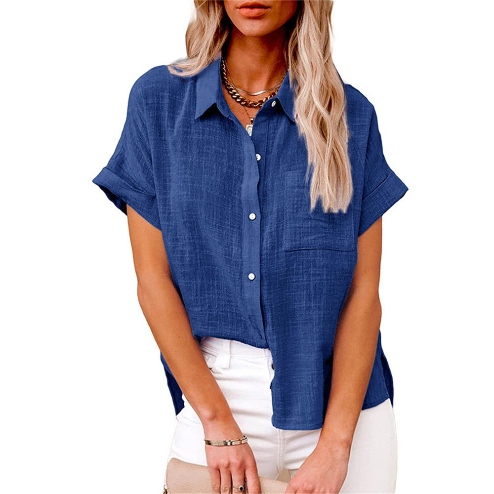 Comfortable Casual Button Shirt with Pocket