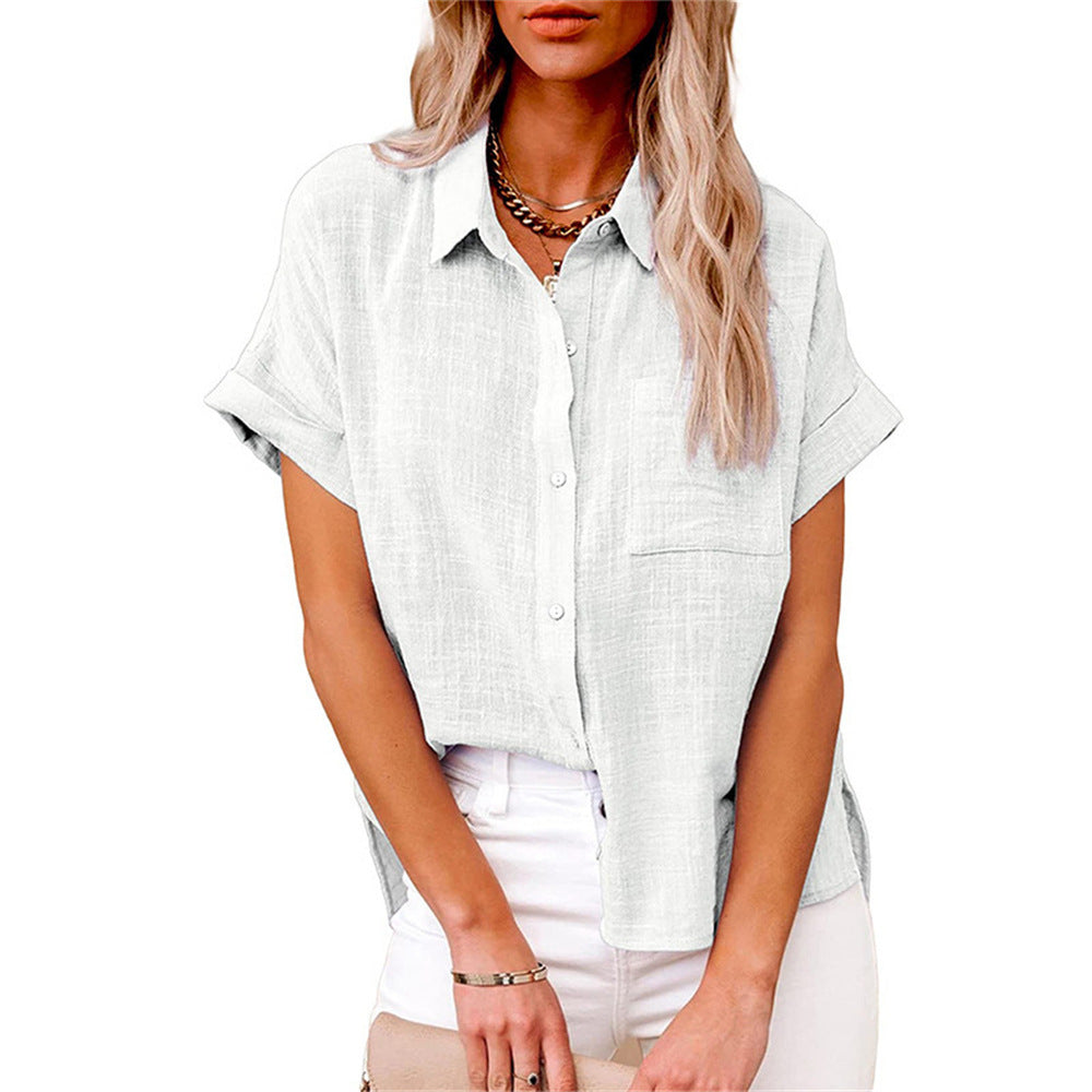 Comfortable Casual Button Shirt with Pocket