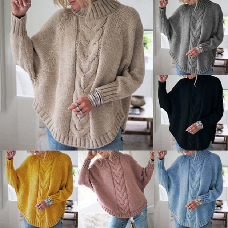 Relaxed Fit Women's Long Sleeve Sweater