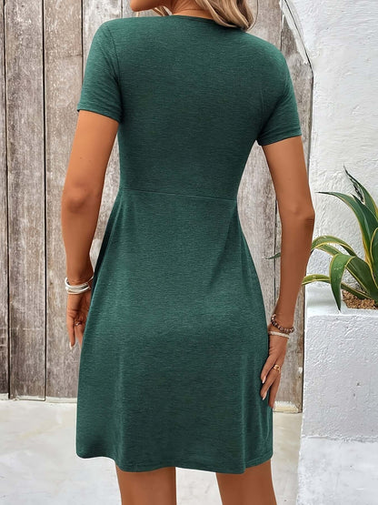 Flared Hem Women's A-Line Dress