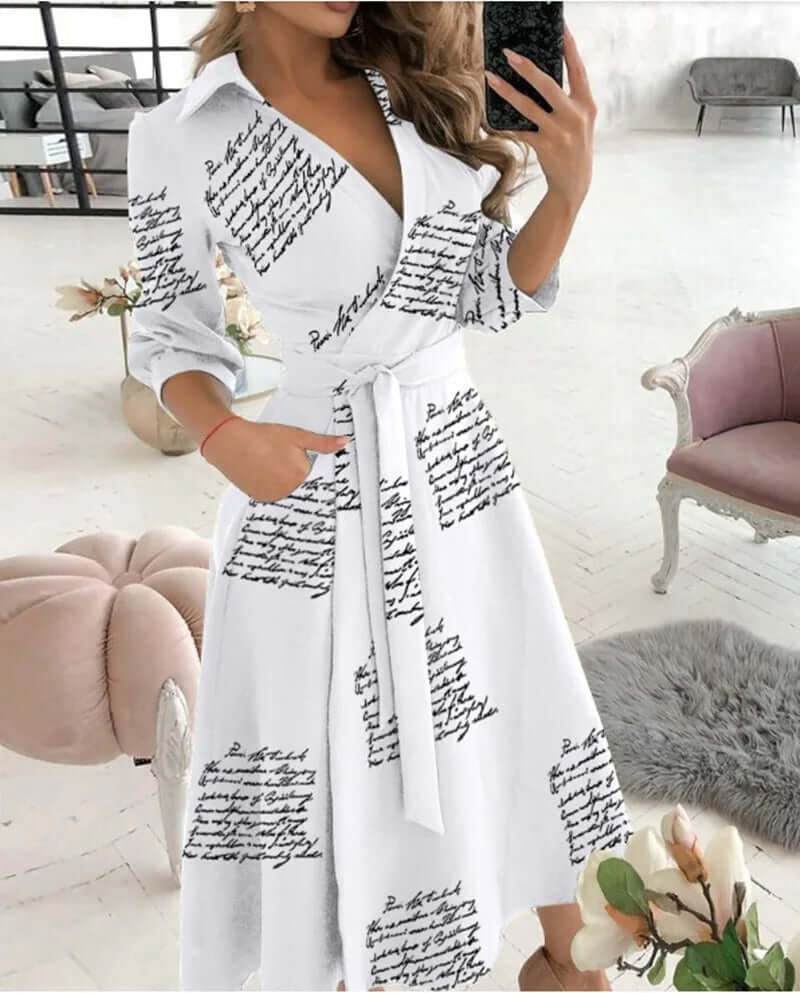 Stylish Formal Wrap Around Dress
