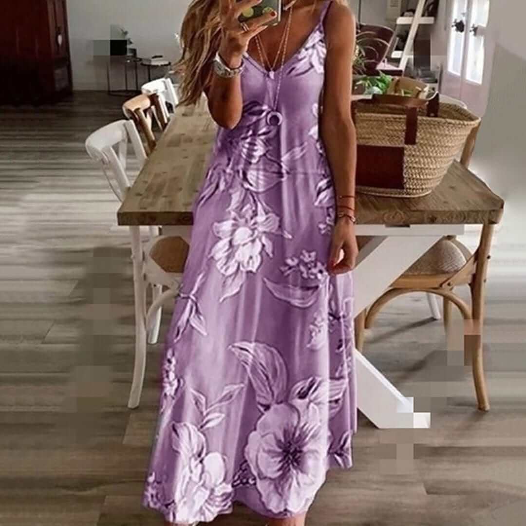 Summer Floral Sundress - Relaxed Fit