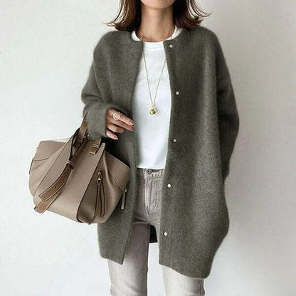 Cozy Ladies Button Front Sweater