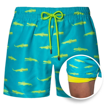 Men's Water Shorts Fast Dry Beachwear Athletic Trunks