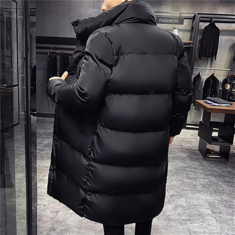 Warm Quilted Puffer Coat for Men