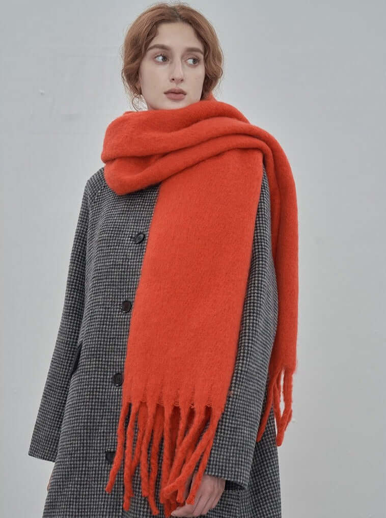 Large Plain Colour Warm Scarf