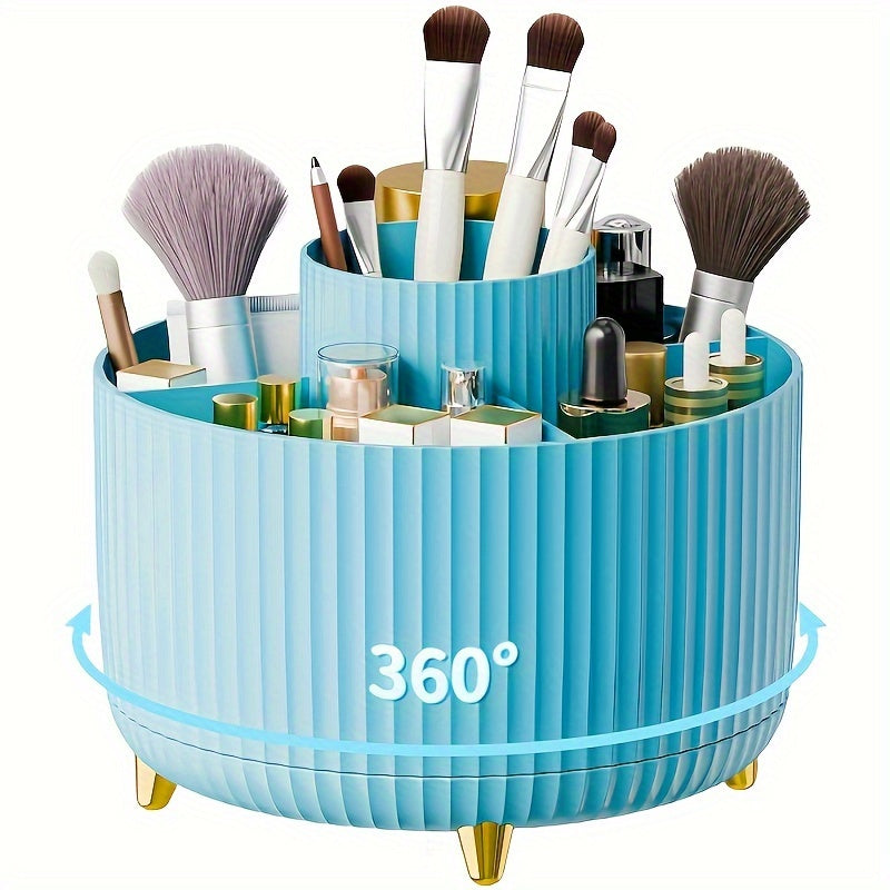 Rotating Makeup Storage Organizer with 5 Compartments