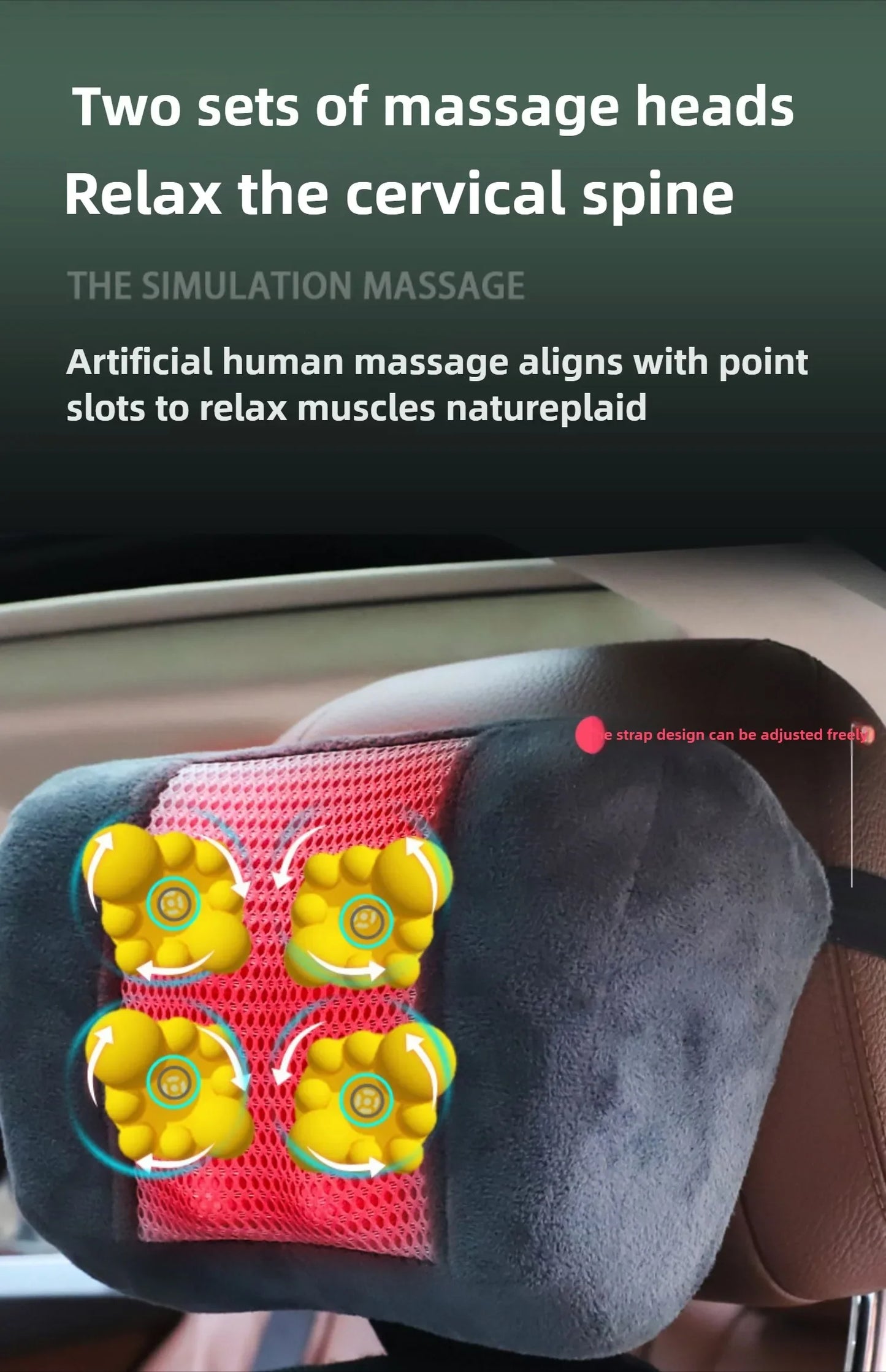 Heated Back Massage Chair with Deep Tissue Kneading Cushion