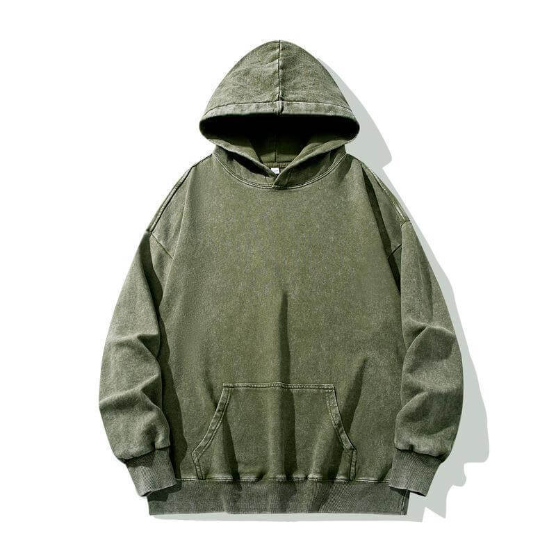 Relaxed Fit Mens Hooded Sweatshirt