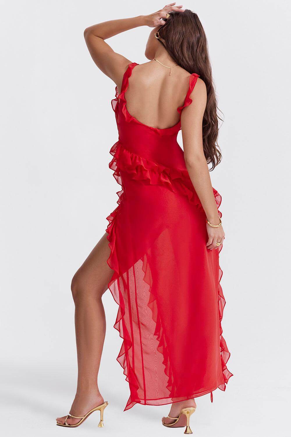 Beautiful Sundress with High Side Split