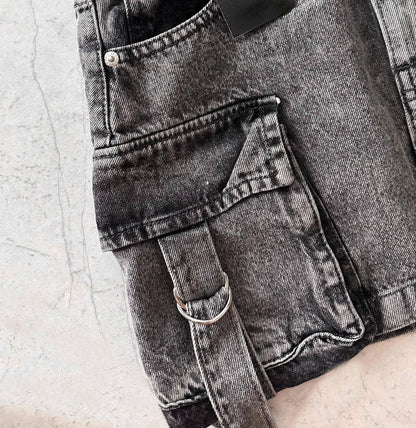 Fashionable High Waist Jean Mini Skirt