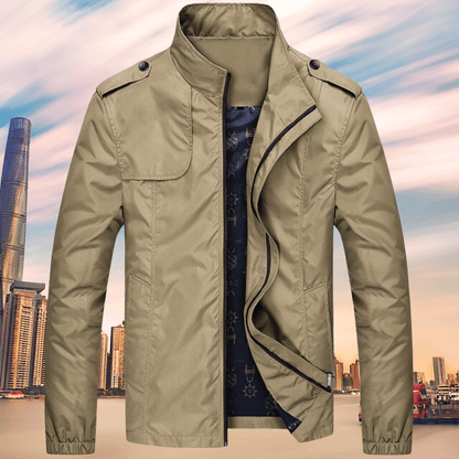 Classic Fall Mens Button Down Coat