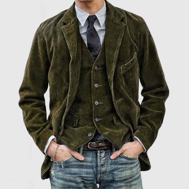 Rugged Corduroy Coat - Classic Fit Jacket