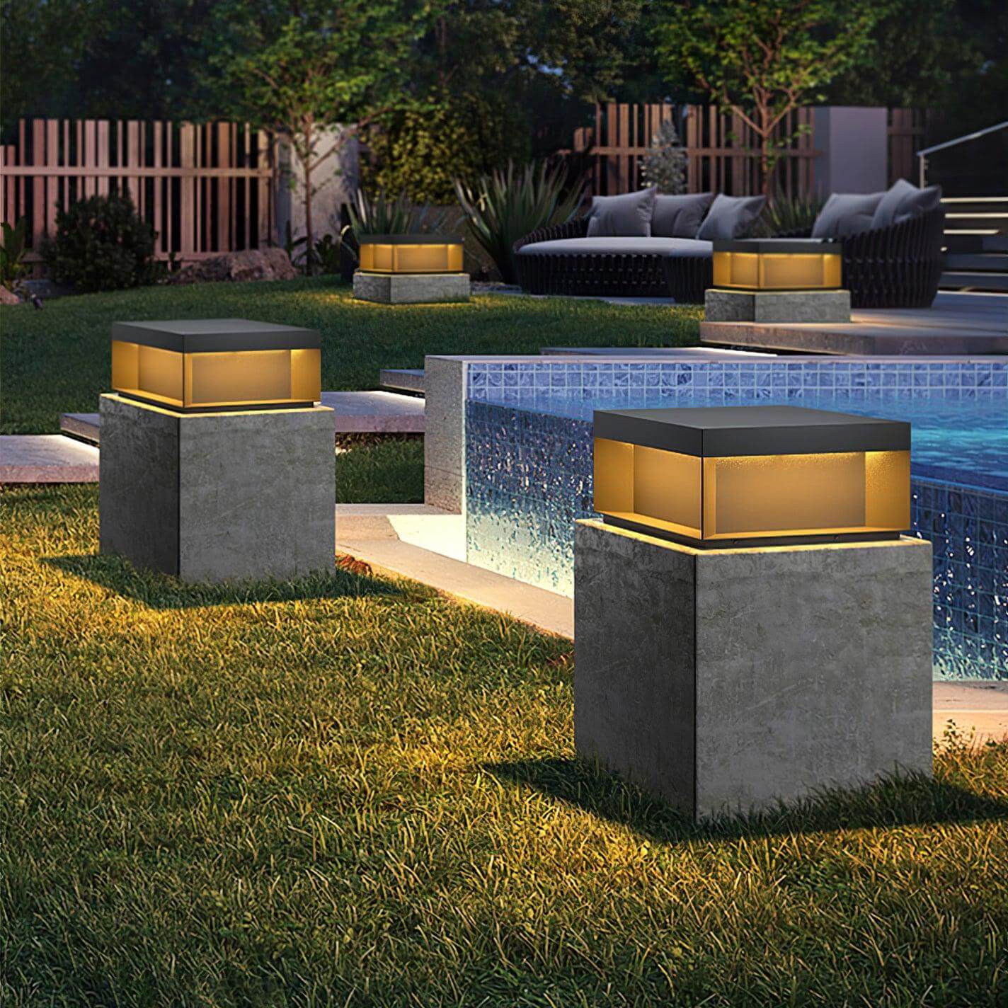 Waterproof Garden Post Lamp - Durable Outdoor Light