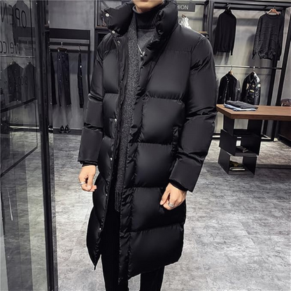 Warm Quilted Puffer Coat for Men