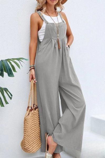 Summer Women's Strapless Loose Fit Jumpsuit