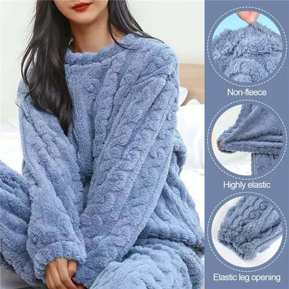 Cozy Women's Fleece Pajama Set - Plush Sleepwear