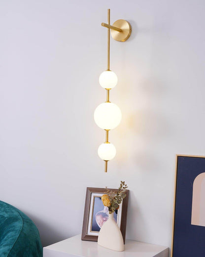 Sleek Round Glass Wall Light