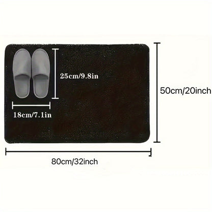 Plush Microfiber Bath Mat - Soft, Grip, Washable Bathroom Floor Mat
