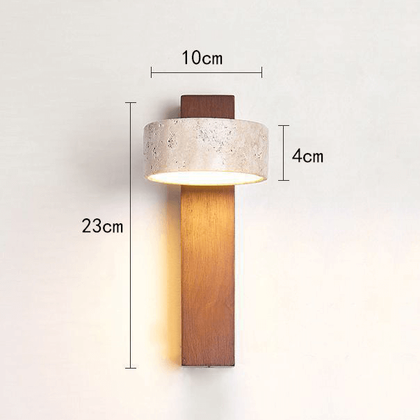 Adjustable Natural Wood LED Wall Light
