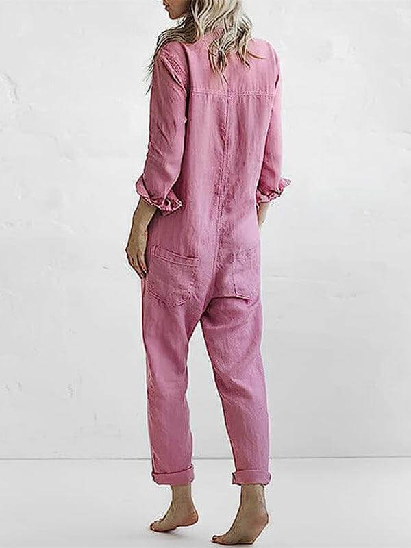 Ladies' Pocket Front Romper Jumpsuit