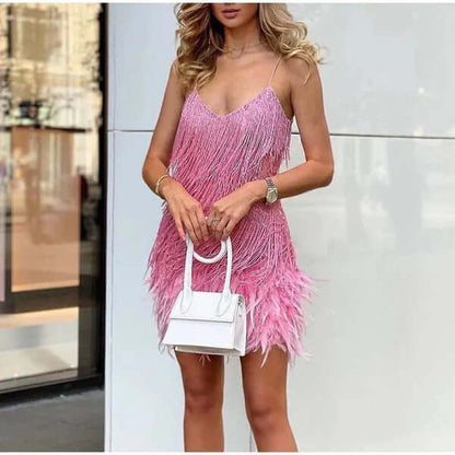 Glittering Long Evening Gown